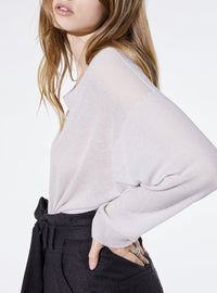 Pull Irving en cachemire - Pearl Grey