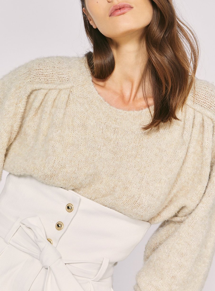 Pull Wilora en alpaga - Natural