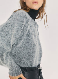 Pull Wilora en alpaga - Dark Grey