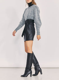 Pull Wilora en alpaga - Dark Grey