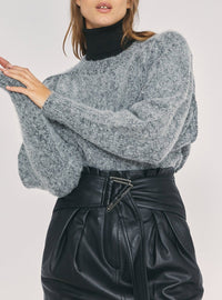 Pull Wilora en alpaga - Dark Grey
