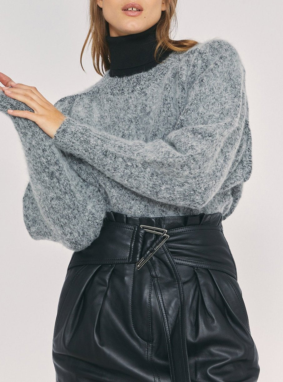 Pull Wilora en alpaga - Dark Grey