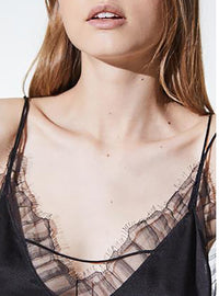 Top Berlana en soie - Black