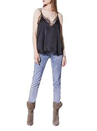 Top Berlana en soie - Black