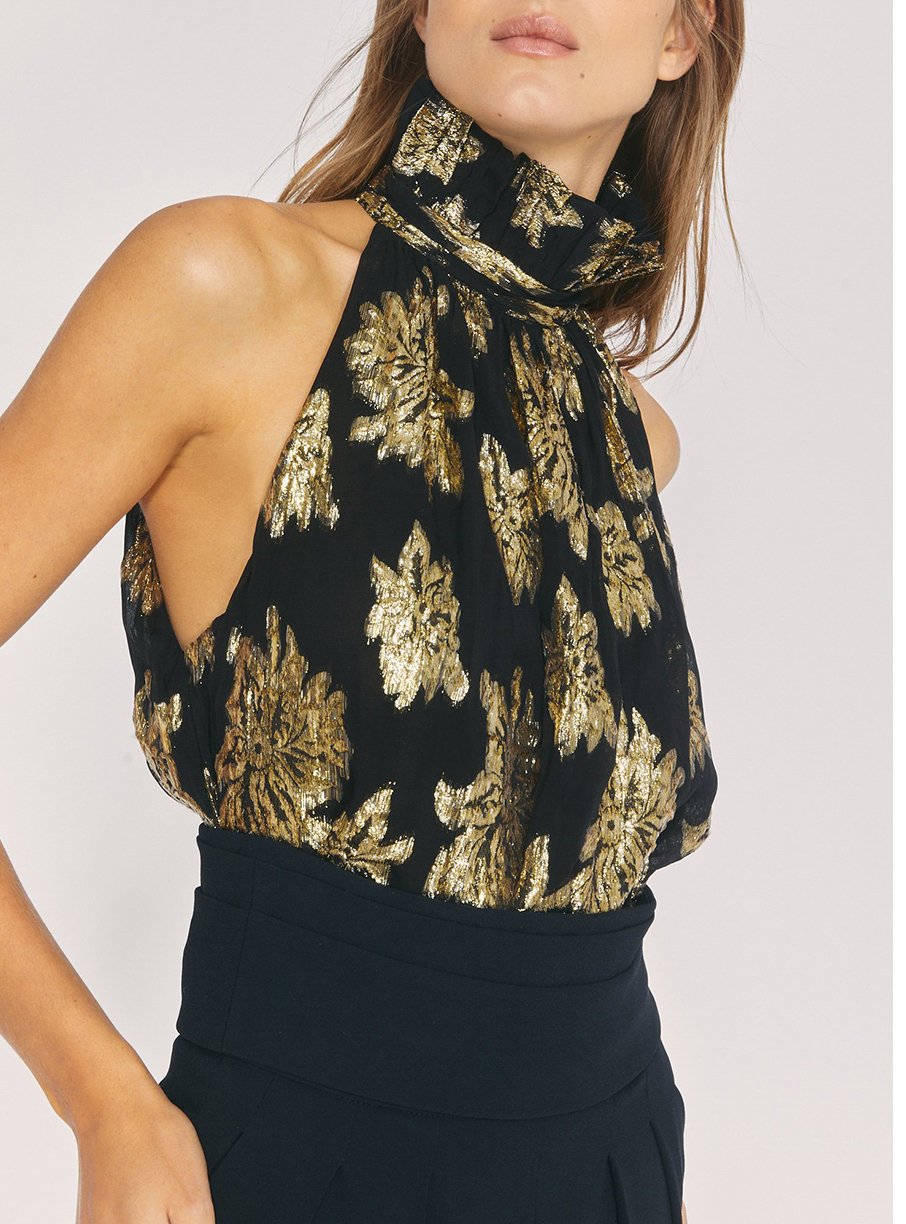 Top Lazana - Black & Gold