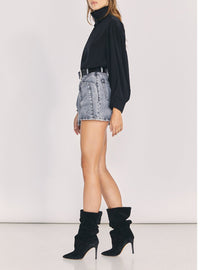 Top Malaca en soie - Black