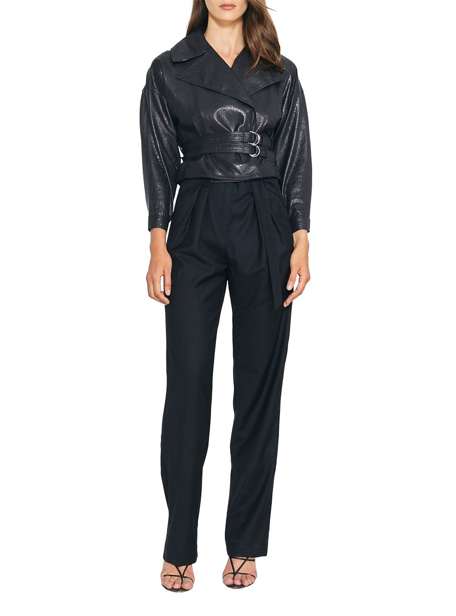 Chemise Isba en cuir - Black