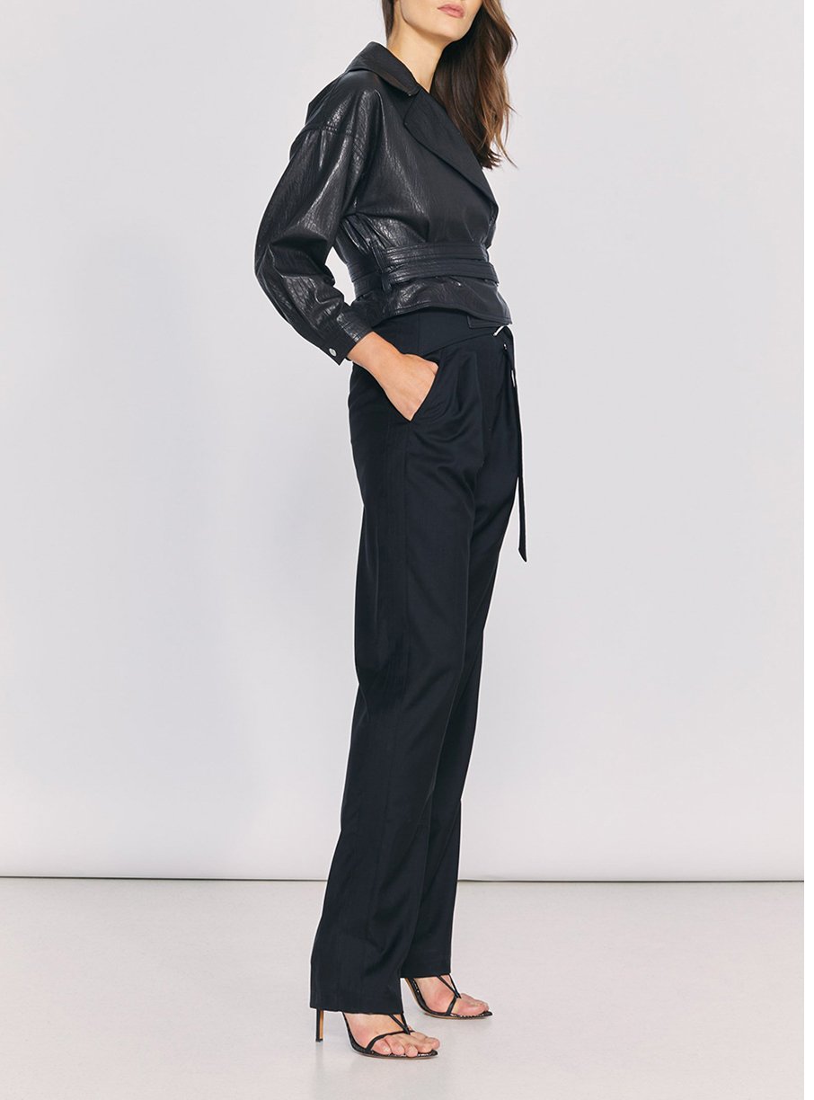 Chemise Isba en cuir - Black