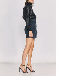 Chemise Peters en cuir - Black