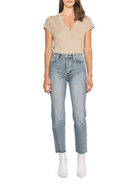 T-Shirt Rodeo en lin - Beige & Stone Grey