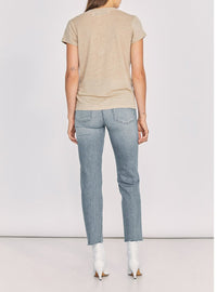 T-Shirt Rodeo en lin - Beige & Stone Grey