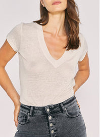 T-Shirt Rodeo en lin - Cream Pearl