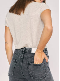 T-Shirt Third en lin - Cream Pearl