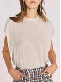 Debardeur Windy en lin - Cream Pearl