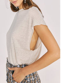 Debardeur Windy en lin - Cream Pearl