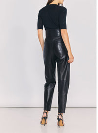 Pantalon Larsen en cuir - Black