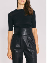 Pantalon Larsen en cuir - Black