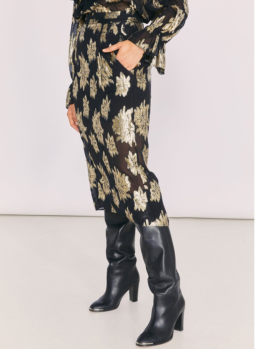 Jupe Braina - Black & Gold