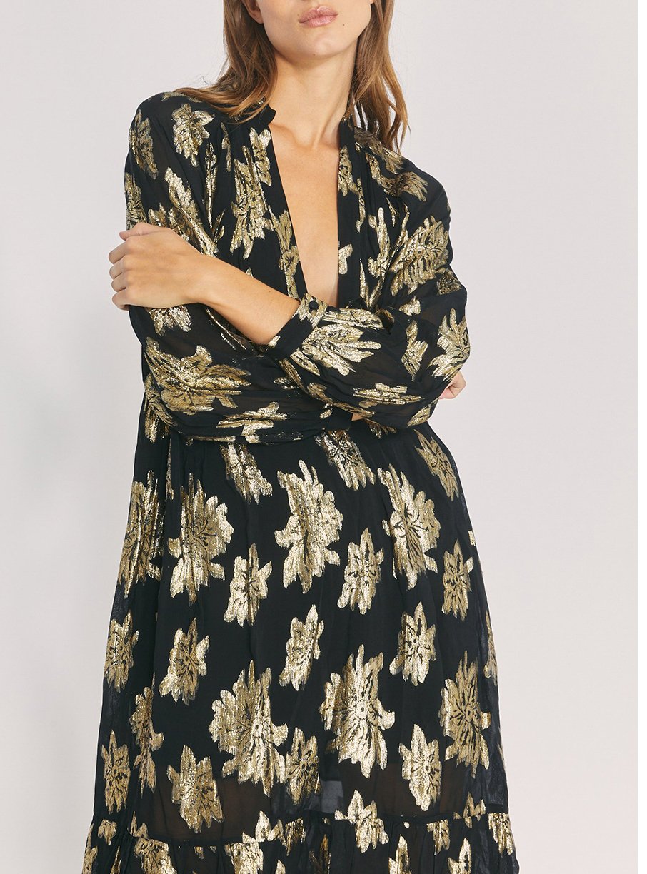 Robe Katte - Black & Gold