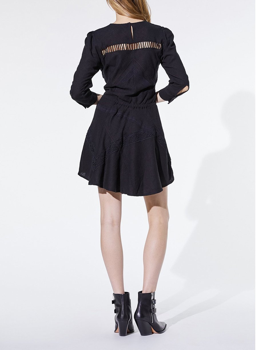 Robe Way en soie - Black