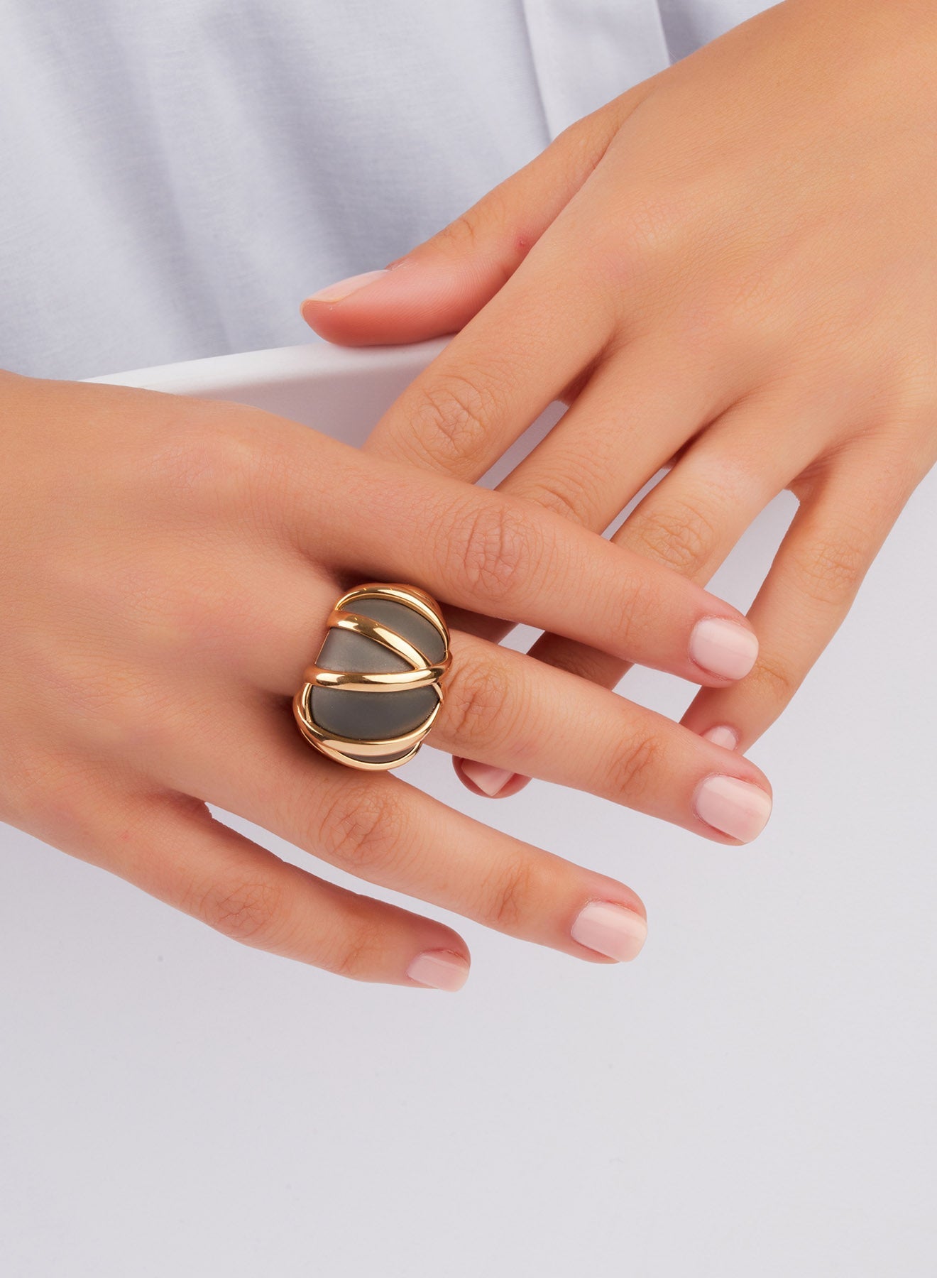 Bague Titanio en Or Rose 18K & Titane