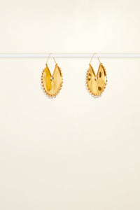 Boucles d’oreilles circulaires en laiton - Or et Argent