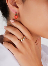 Boucles d'oreilles Capri en Or Rose 18K
