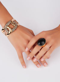 Bracelet Tango en Or Rose 18K & Diamant Brun
