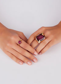 Bague Tabou en Or Rose 18K & Rubis