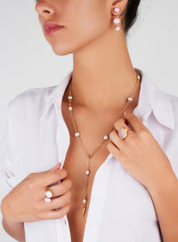 Boucles d'oreilles Capri Ceramica en Or Rose 18K & Rubis et Céramique