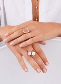 Bague Capri Ceramica en Or Blanc 18K & Diamant Blanc et Céramique