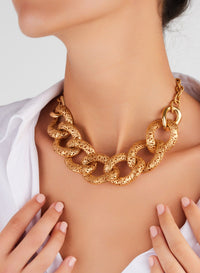 Collier Arabesque en Or Rose 18K