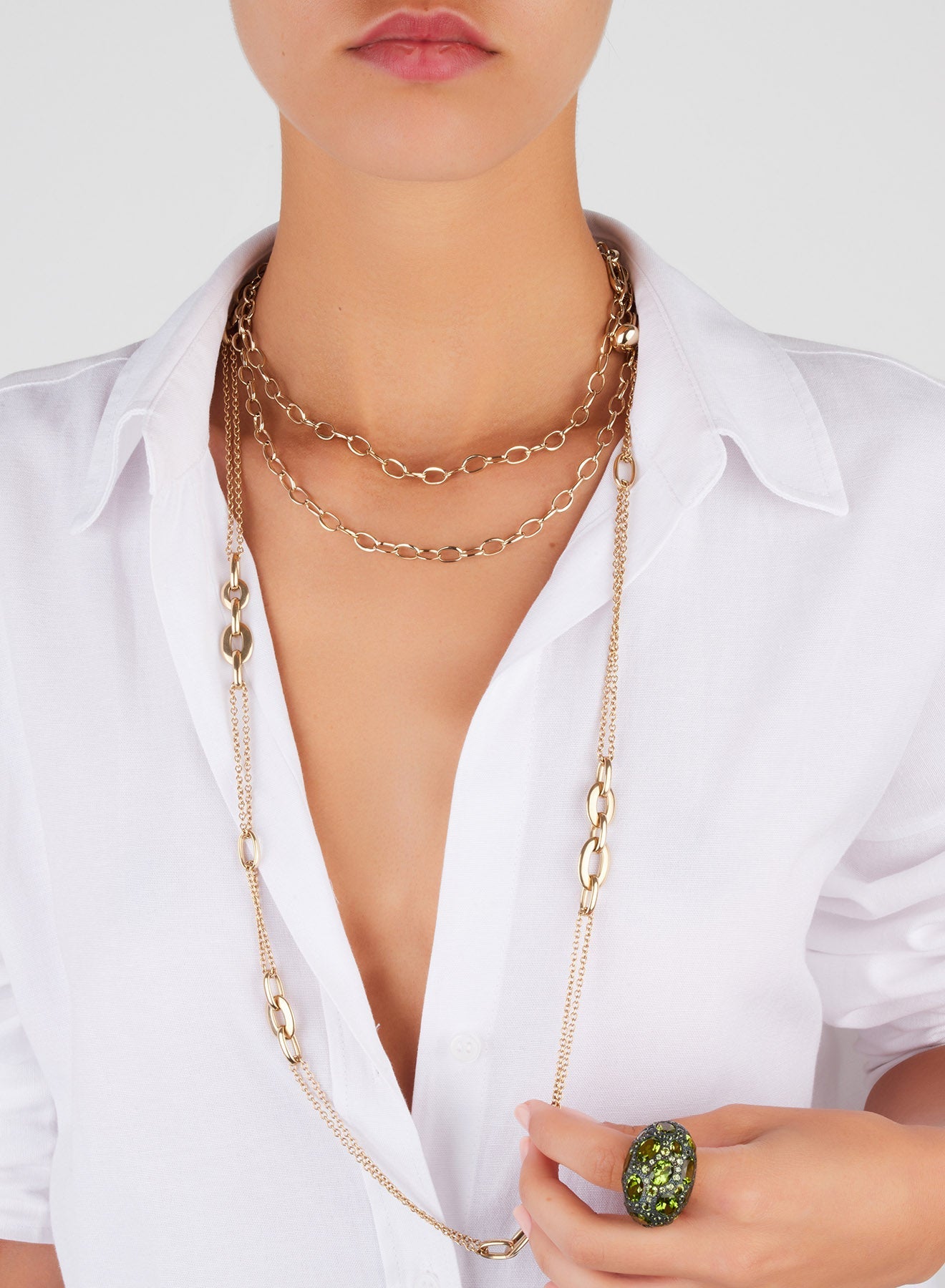 Collier Capri Ceramica en Or Jaune 18K