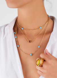 Collier Capri Ceramica en Or Rose 18K & Céramique