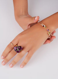 Bague Lucciole en Or Rose 18K & Saphir Rose