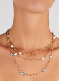 Collier Capri Ceramica en Or Rose 18K & Céramique