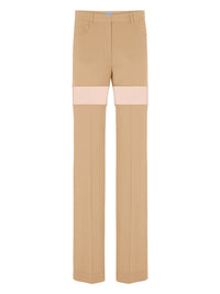 Pantalon illusion en laine - Beige & Nude