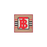 Carré de soie Monogram avec rayures iconiques - Beige d'Archive