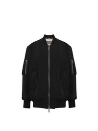 Bomber A.Ferretti zippée à dos imprimé - Noir