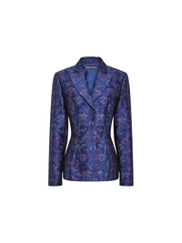 Veste A.Ferretti à imprimé Asie - Bleu