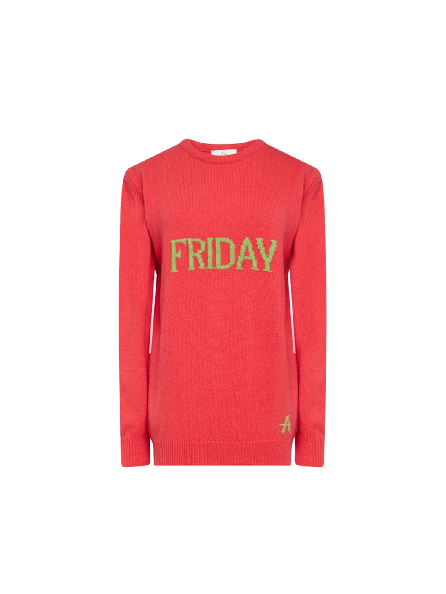 Pull long A.Ferretti Friday en cachemire - Rouge