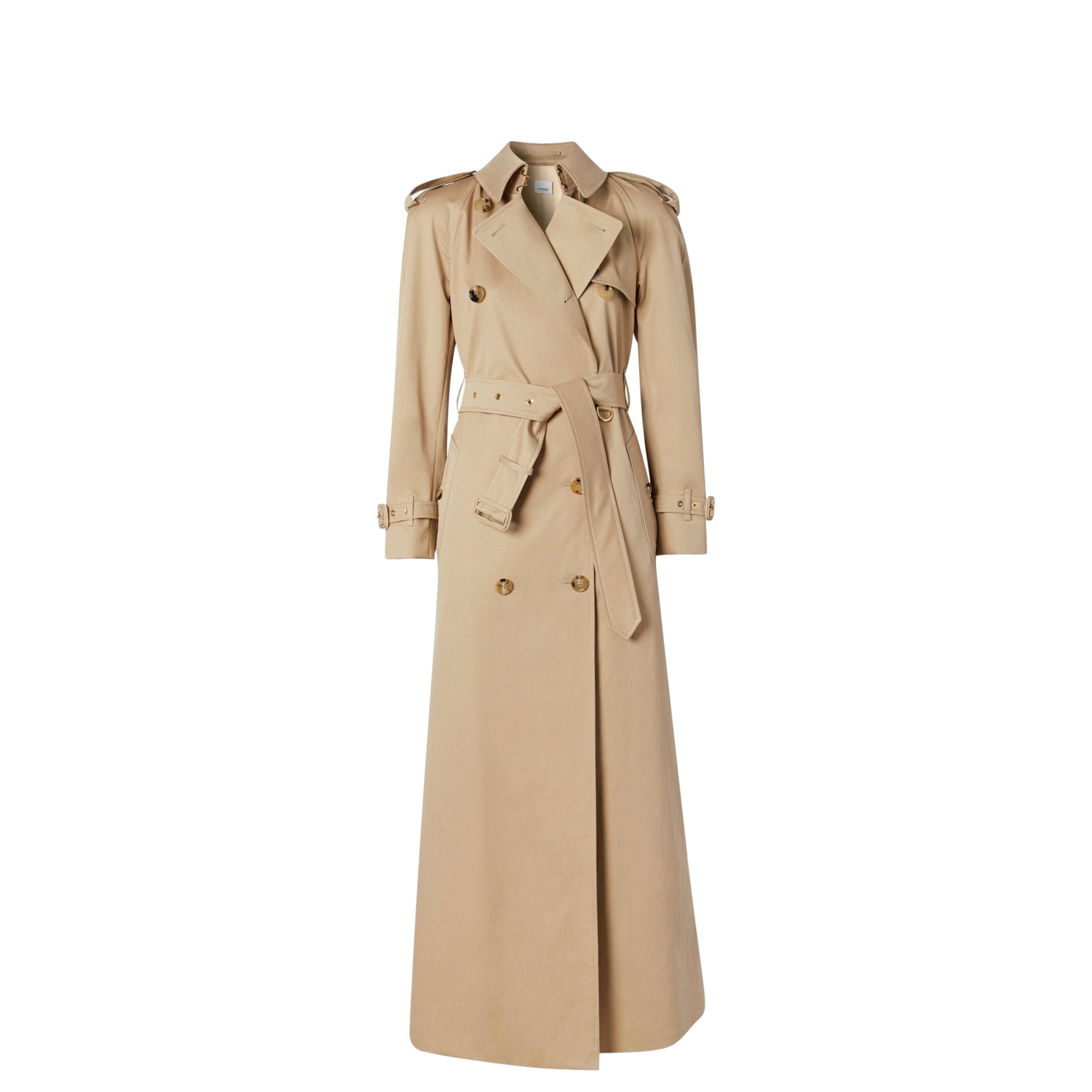 Trench sur mesure en gabardine de coton - Fauve doux