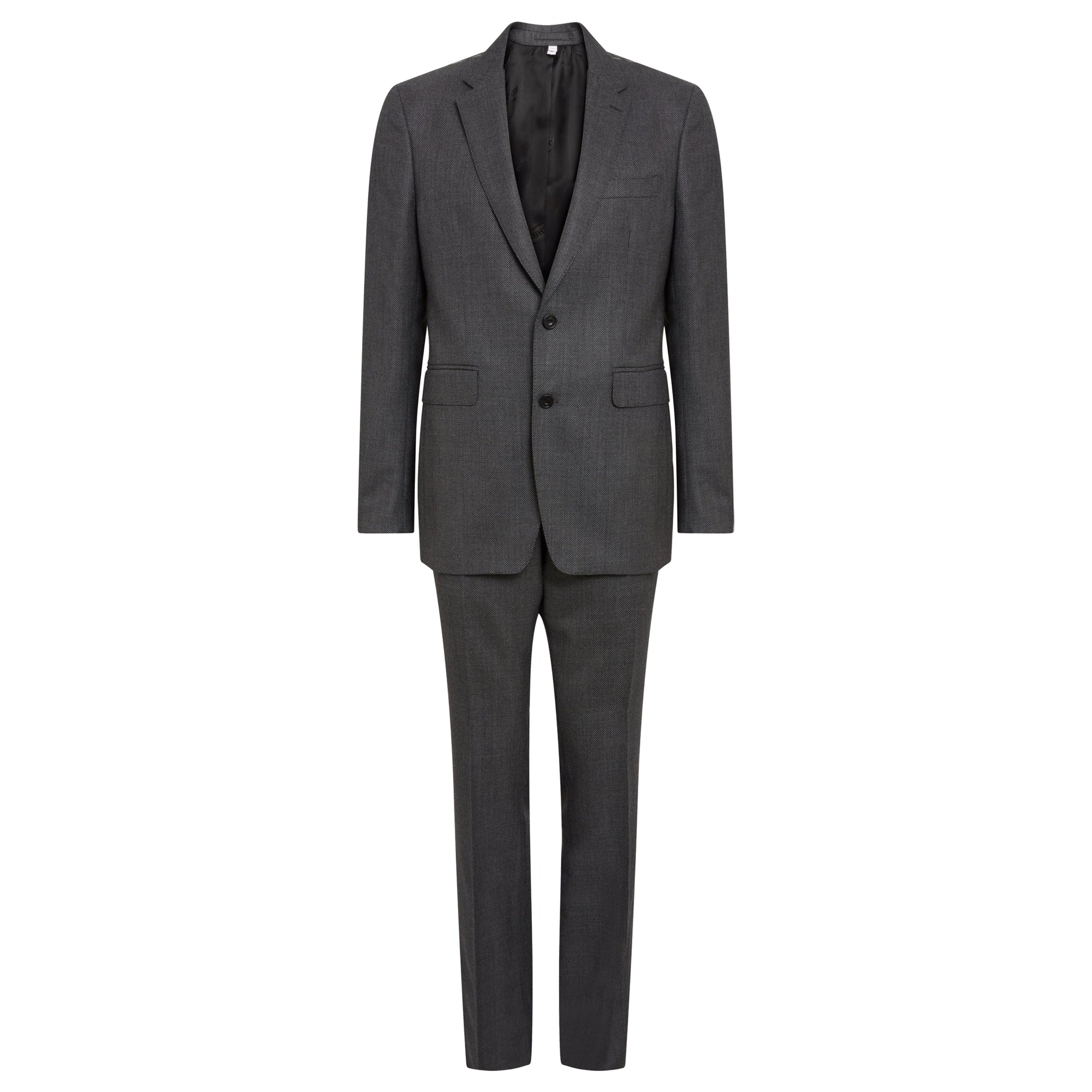 Costume en laine coupe classique - Gris