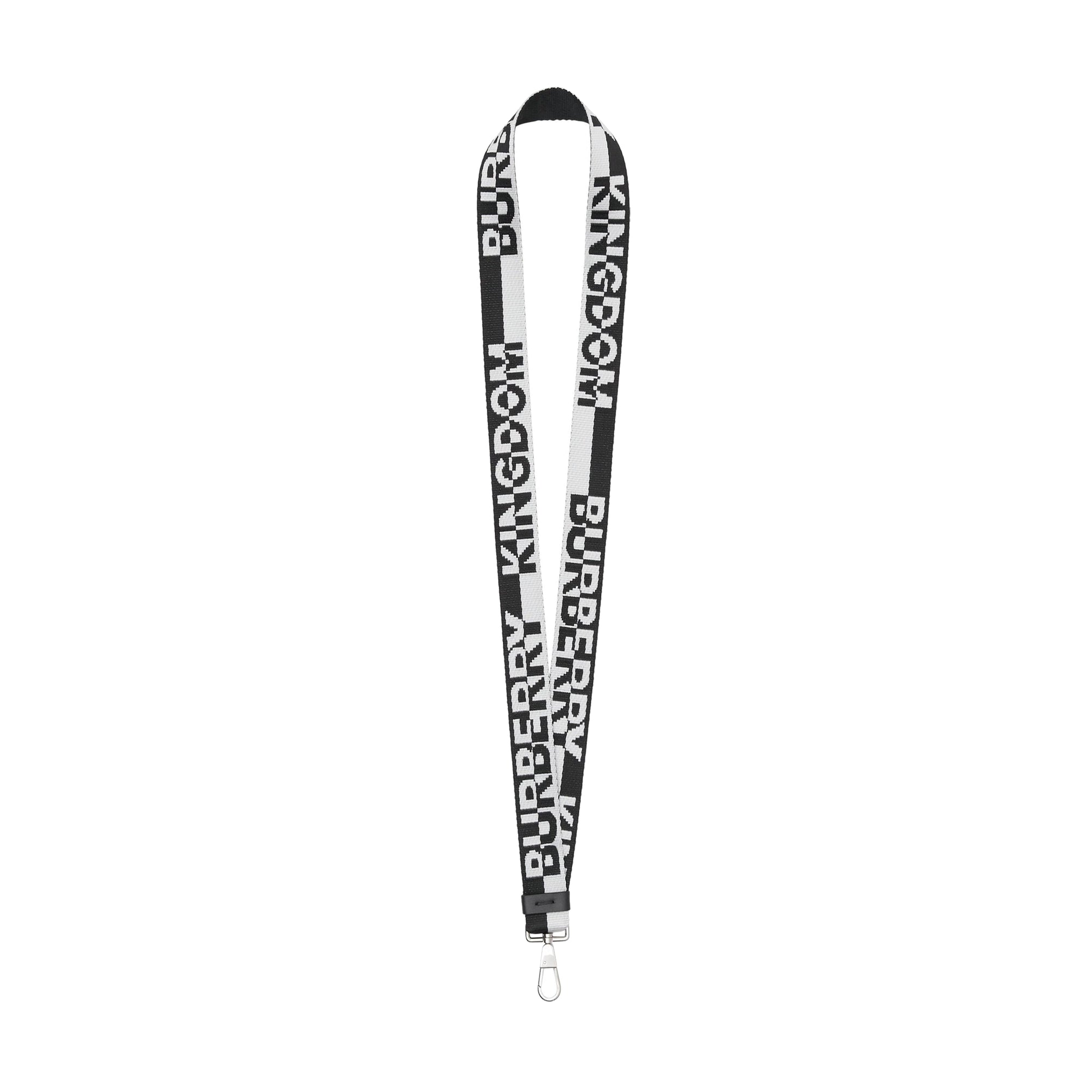 Dragonne avec logo en jacquard bicolore - Noir & blanc